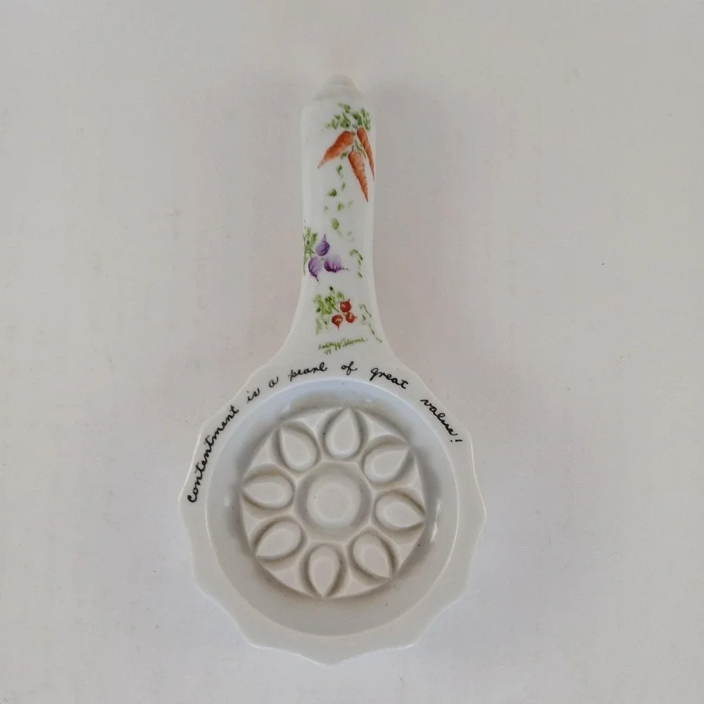 Schmid Design Folio Butter Mold Ceramic Decor Vegetables Garden Vintage
